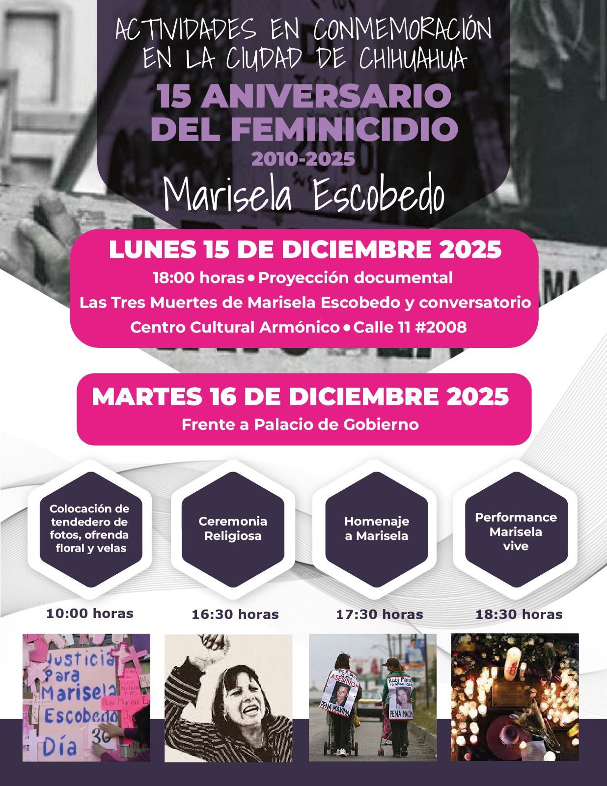 Honran memoria de Marisela Escobedo 