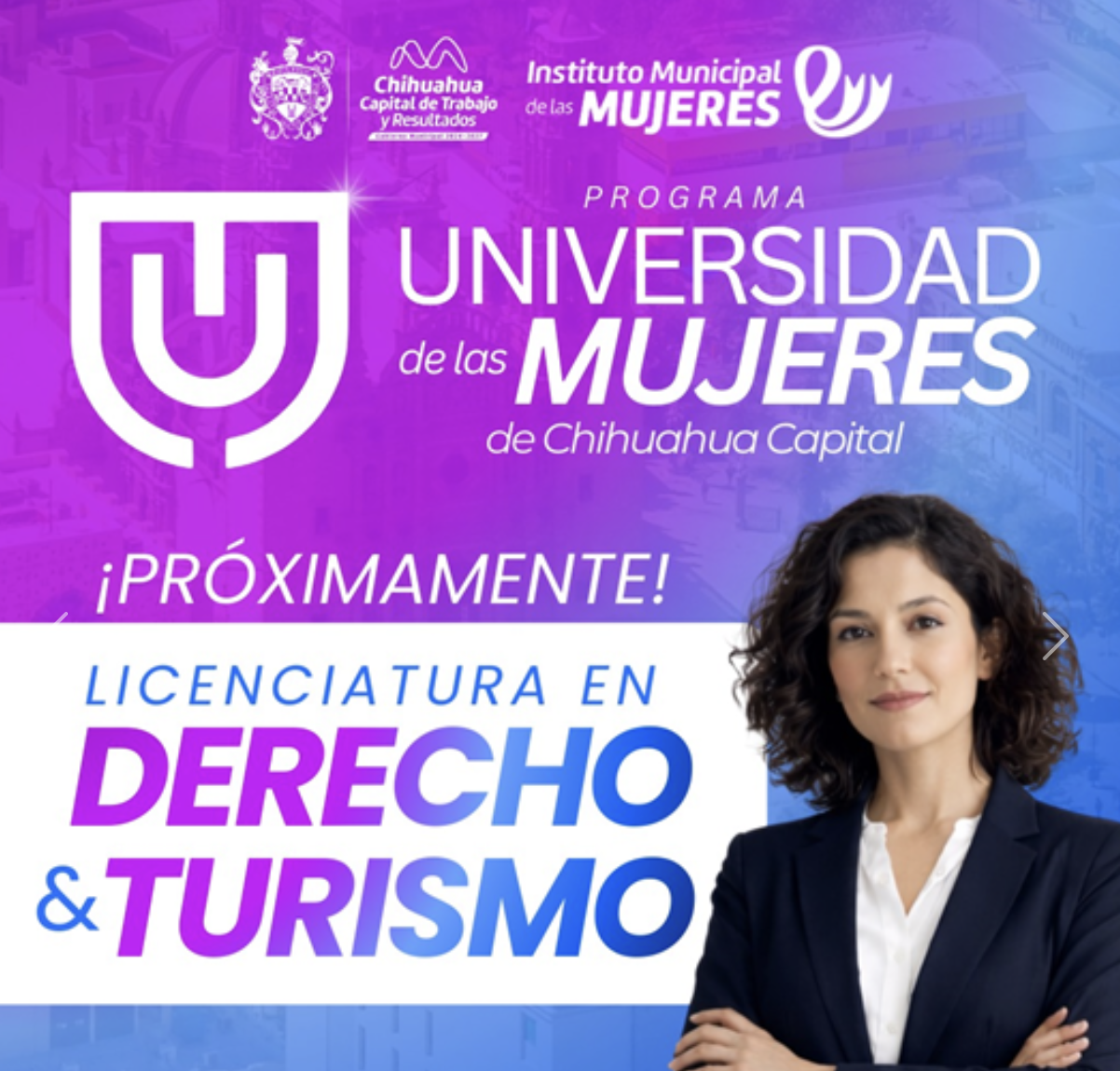 Municipio abre Derecho y Turismo en Universidad de las Mujeres