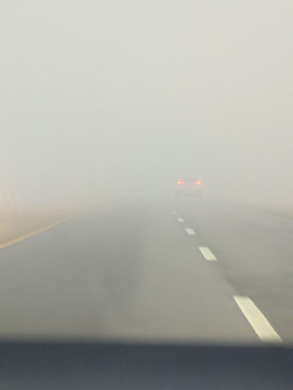 Reportaron neblina sobre la carretera a Ciudad Juárez