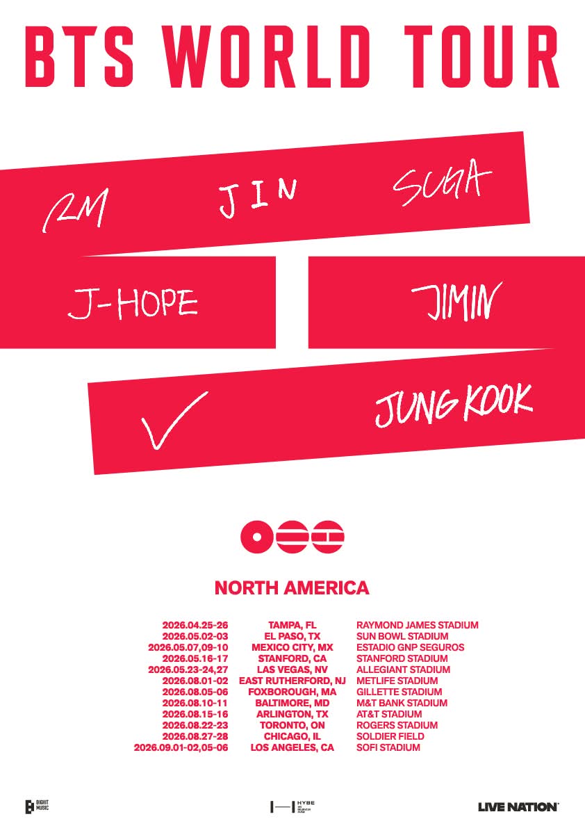 ¡El K-pop invade la frontera! BTS confirma dos fechas en El Paso