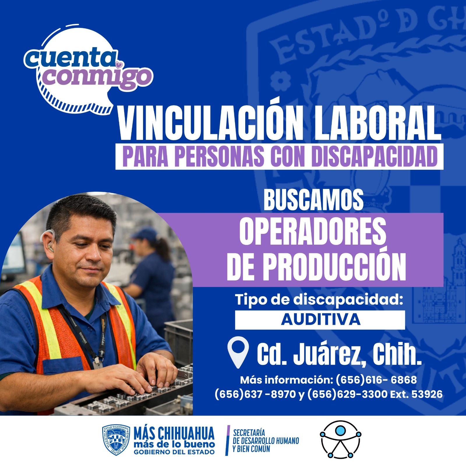 Ofrecen vacantes para personas con discapacidad y adultas mayores 
