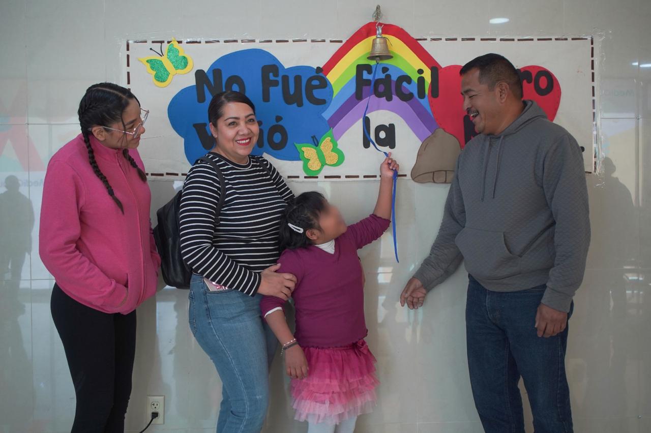Suena la campana de la victoria en el Hospital Infantil