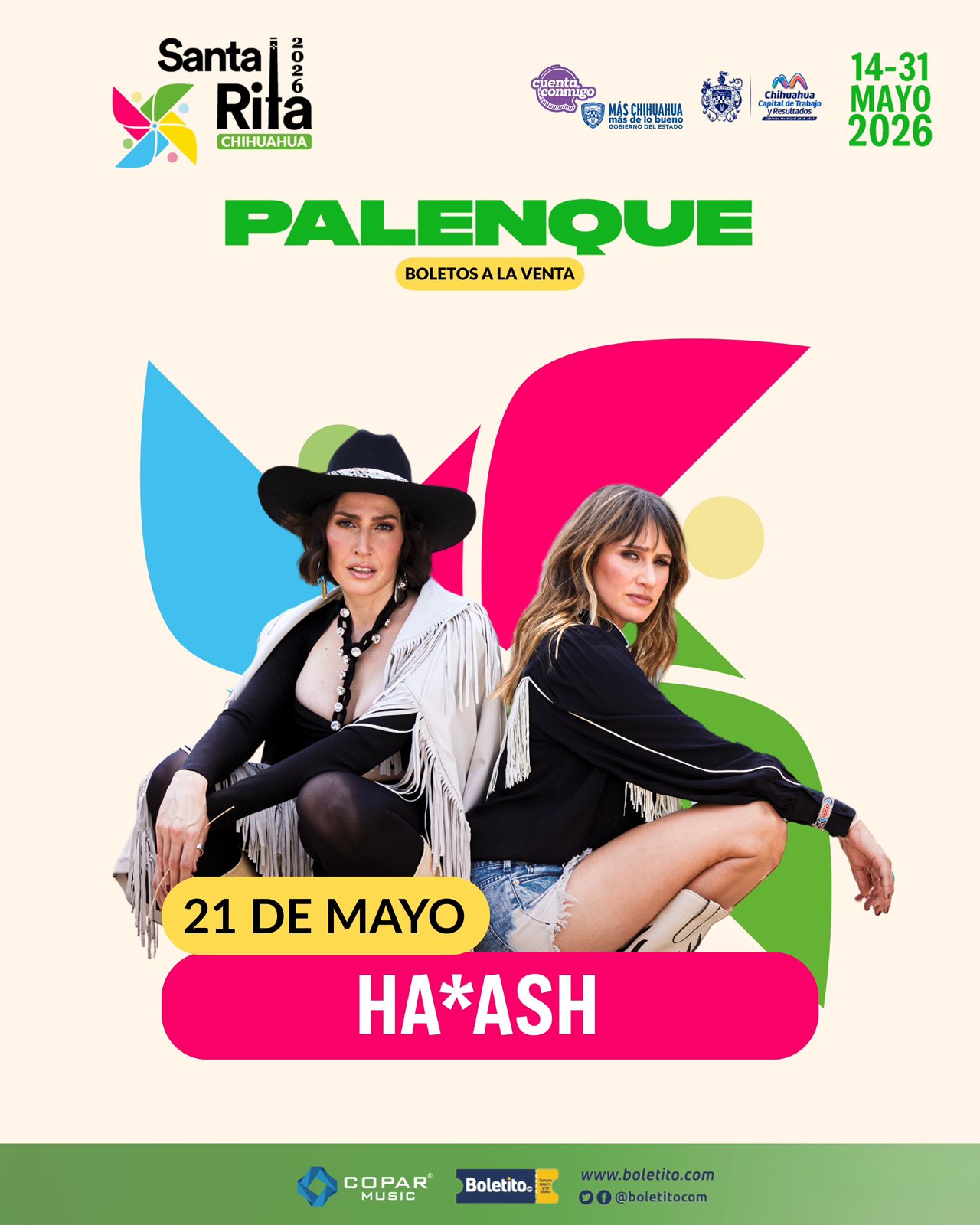 HA*ASH encenderá el Palenque Santa Rita