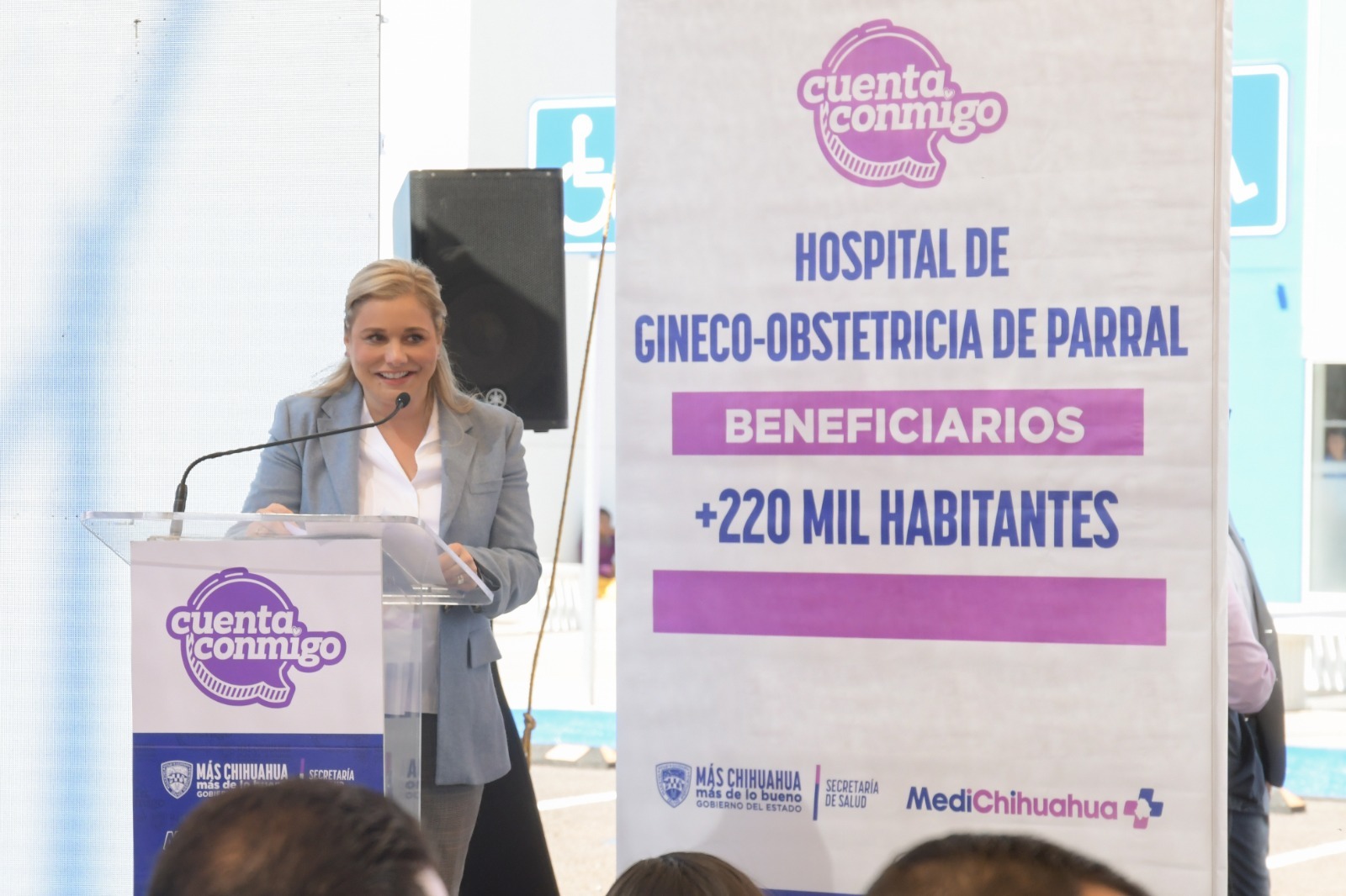 Entrega Maru Campos Hospital de Ginecología en Parral