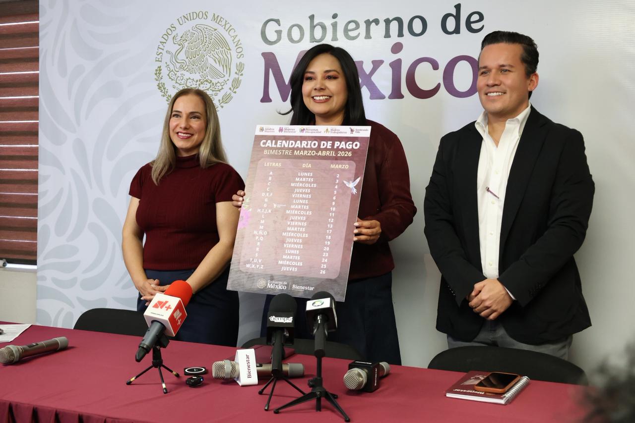 Anuncia Mayra Chávez calendario de pagos Bienestar