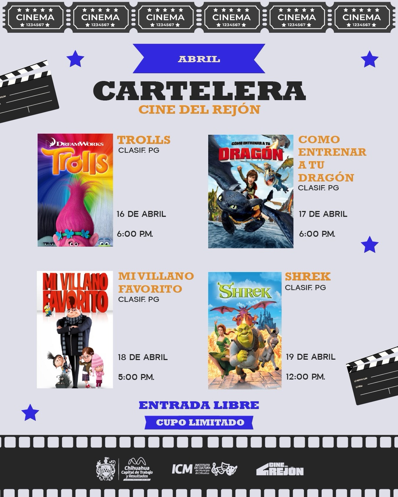 Invitan a disfrutar cine al aire libre en el Rejón