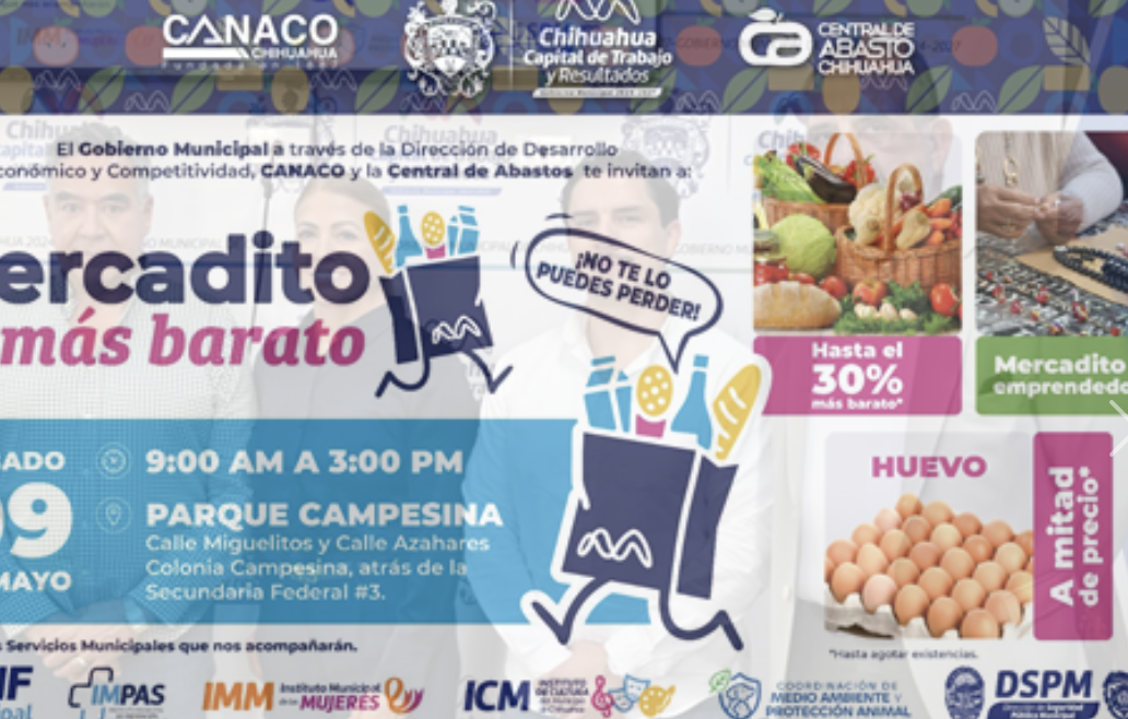 Se benefician cientos de colonos de la Campesina con el "Mercadito" 