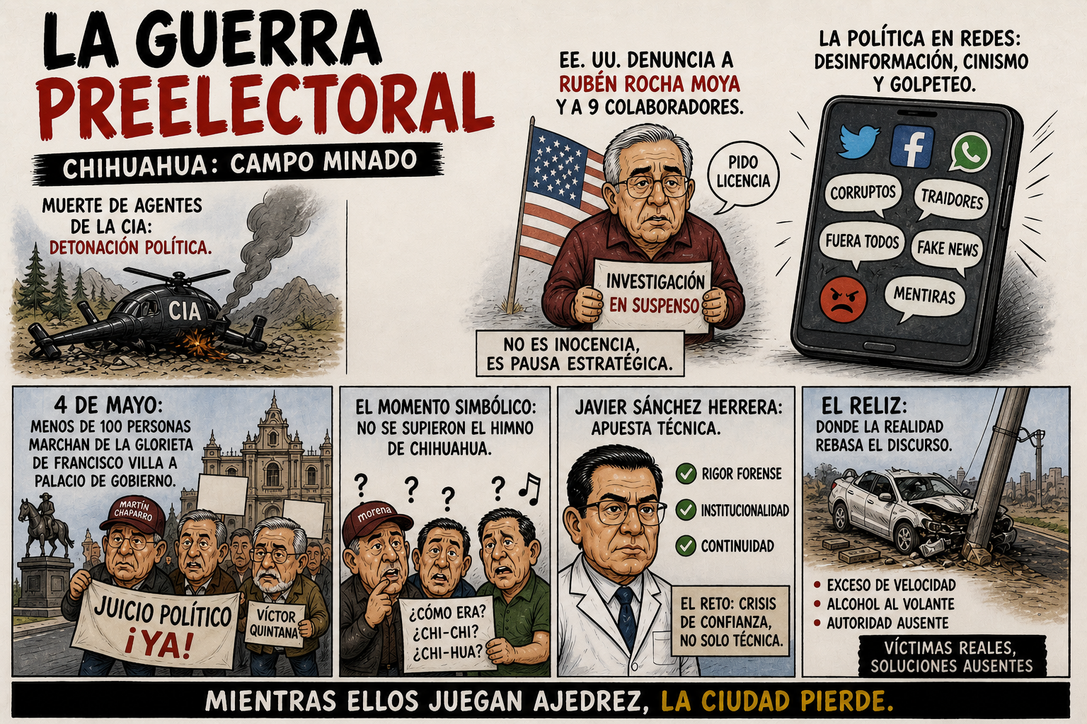 La guerra preelectoral / El movimiento maestro de Maru, y más...