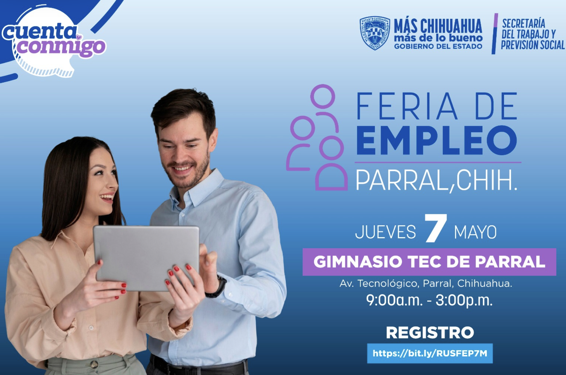 Anuncian Feria de Empleo en Parral con más de mil 350 vacantes