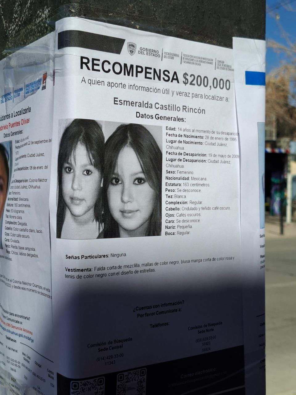Continua FEM buscando a Esmeralda Castillo Rincón