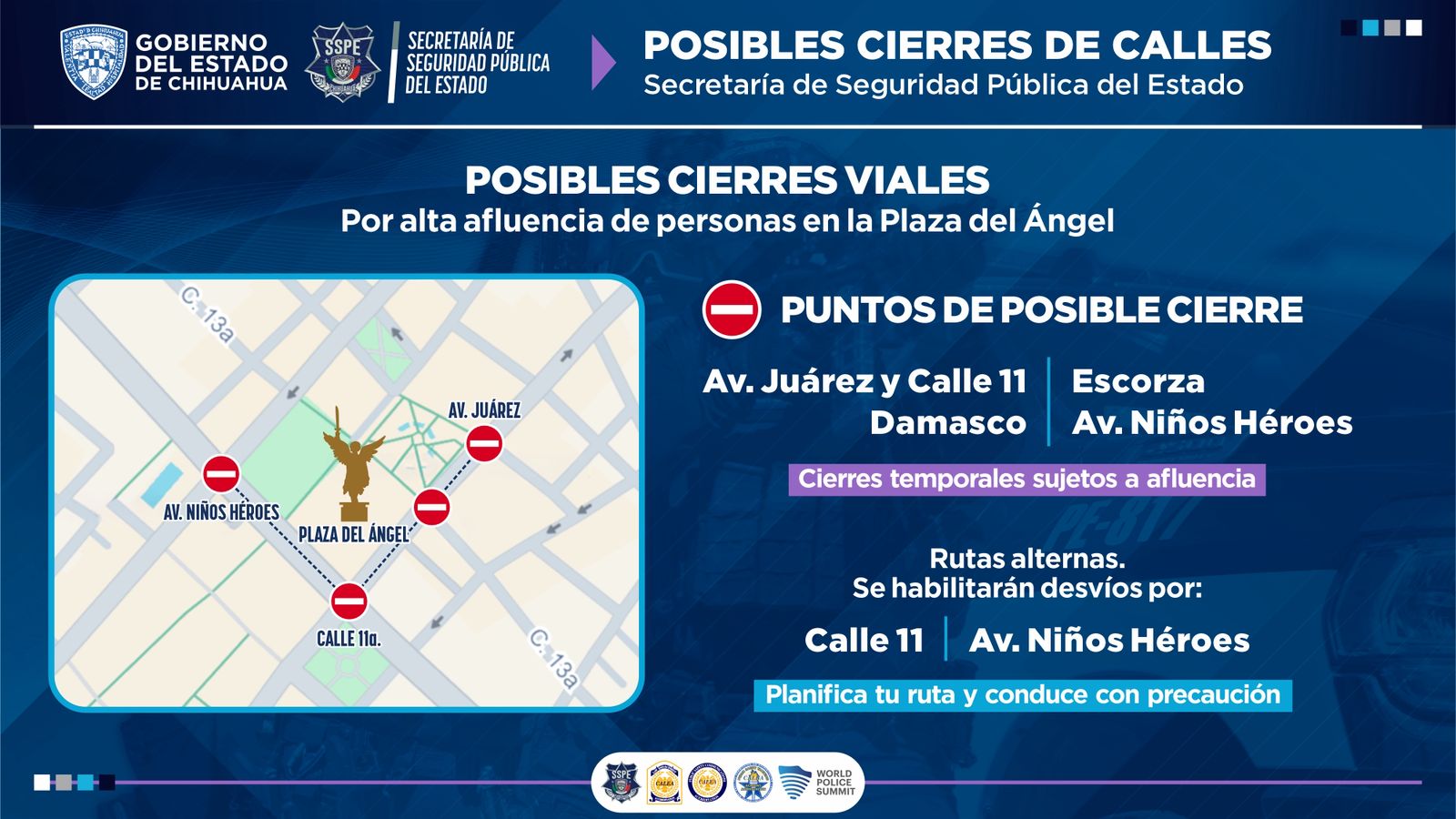 Podrían cerrar calles de manera temporal durante inauguración del mundial 