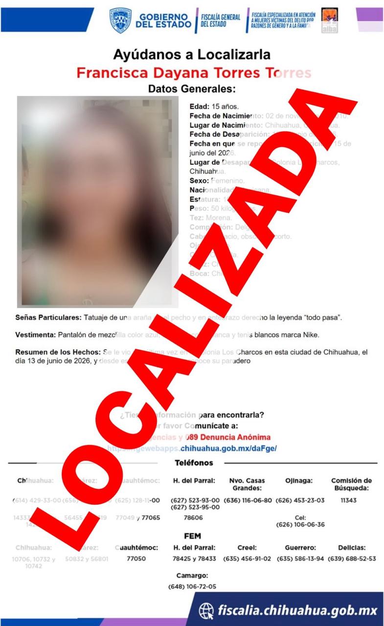 Localiza FEM a cuatro mujeres con reporte de ausencia 