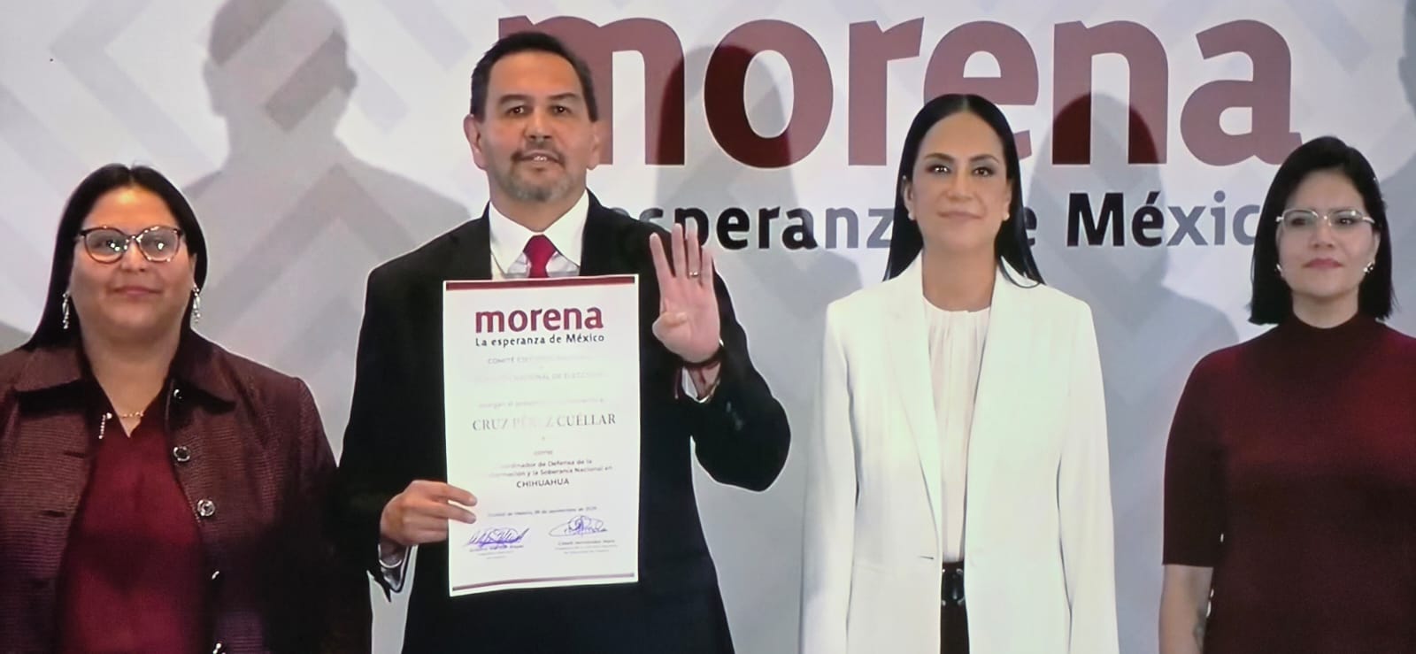 Morena designa a Cruz Pérez Cuéllar como coordinador de la 4T en Chihuahua