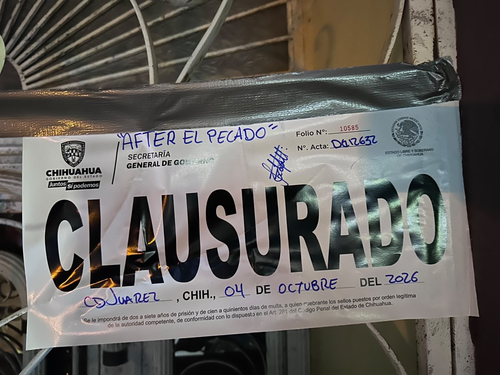 Clausuran "After el pecado" y 17 establecimientos más la última semana