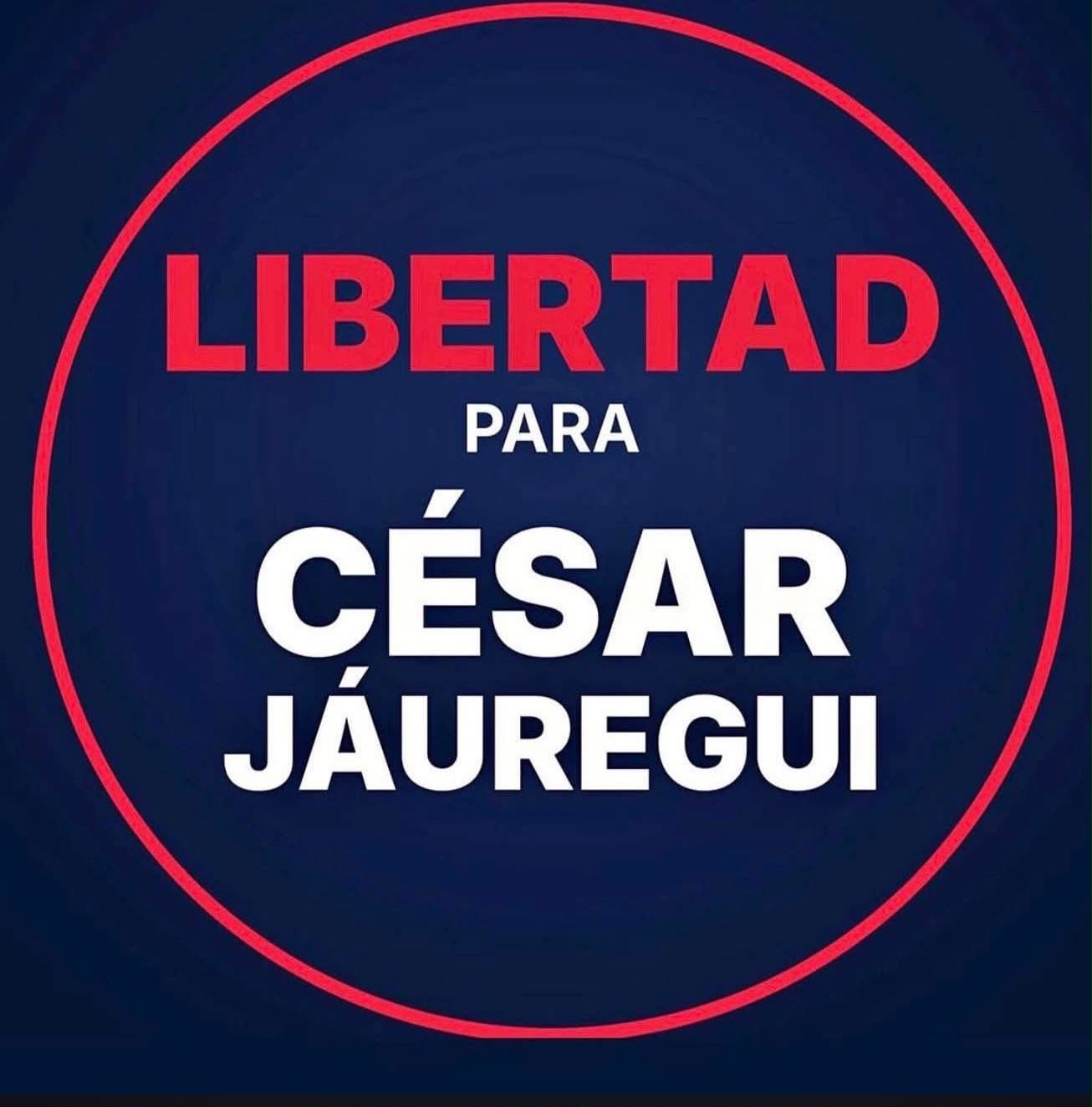 "Libertad para César Jáuregui" 